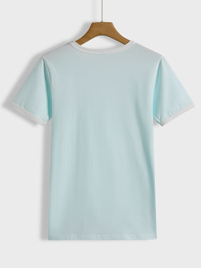 Loose Crew Neck T-shirt, Casual Simple Short Sleeve Summer T-Shirts Tops, Women's Clothing